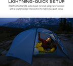 NEMO Equipment Hornet Elite OSMO Ultralight Backpacking Tent - Aluminum/Stormy Night - 1-Person