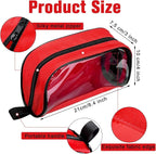 Oudain 8 Pcs First Aid Bag Empty 8 Colors First Aid Pouches Portable Medical Bag with Zipper and Transparent Window Medical Organizer Kit Accessory for Home Outdoor Travel Supplies