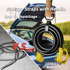 15 FT 30 Amp RV Extension Cord Outdoor with Grip Handle, Flexible Heavy Duty 10/3 Gauge STW RV Power Cord Waterproof with Cable Organizer, NEMA TT-30P to TT-30R, Black-Yellow, ETL Listed