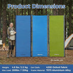 KingCamp Ultralight Camping Cot, Portable Folding Tent Camping Cot, 265 Lbs Heavy Duty Sleeping Cot with Pillow for Adults Outdoor Backpacking Travel Hiking, Blue/Black