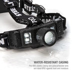 Steelman Pro Rechargeable Focusing Spotlight Headlamp, Motion-Sensing, Rear Safety Light, Pivoting Head, Up to 260 Lumens of Brightness