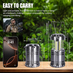 KUNHE LED 60 Pack Camping Lantern Battery-Operated (Includes 180 AA Alkaline Batteries) 350 lumens IPX4 Waterproof Lanterns for Power Outages Emergency Hurricane Storm Outdoor Camping