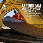 ONETIGRIS CAMPING AERODREAM Self-Inflating Mattress,4.1 R Inflatable Foam Sleeping Pad for Camping,Backpacking and Hiking