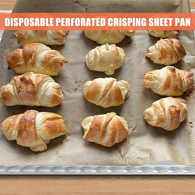 SafBbcue Disposable Grill Toppers 15 Pack Disposable Aluminum Foil Grill Topper Pans BBQ Grill Grate Liners for Outdoor Cooking & Camping Prevents Food from Sticking or Falling Through The Grill