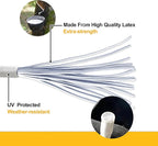 6 inch 100 Piece Heavy Duty 5mm Ball Bungee Canopy Cord by Wellmax, White Color