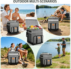 60-Cans Large Rolling Cooler Bag, Leakproof Insulated Soft Cooler Bag Ice Chest with Wheels Portable Wheeled Cooler, Collapsible Insulated Cooler Bag for Beach Camping Patio Travel Outdoor