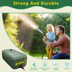XITAO 29Gal Storage Bladder w/Level Indicator, Large Capacity Foldable Containers, Portable Emergency Tank Bag for RVs, Fire Prevention, Irrigation, Green