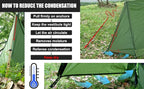2-Person Trekking Pole Tent for Backpacking - Ultralight A-Frame Backpacking Tent, Two Person Waterproof Hiking Tent for Camping, Lightweight Camping Tent for Scouts, Trekker (No Poles)