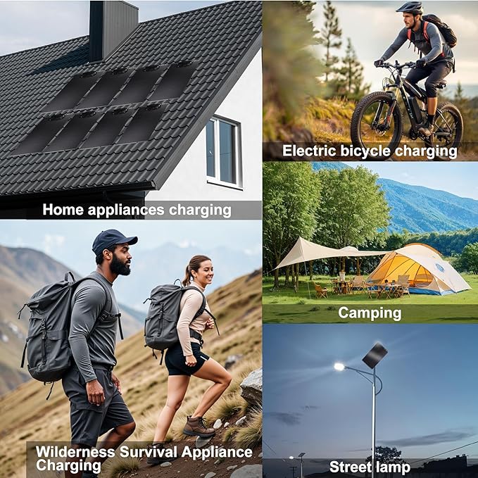 400W Semi-Flexible Solar Panel Kit Lightweight Monocrystalline Ultra-Flexible RV Solar Panel Kit with 30A Charge Controlle for 12-24V Battery Charging Car Battery Camping Stuff Offgrid RV Living