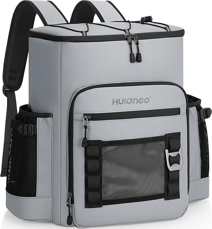 Large 52cans Waterproof Insulated Cooler Backpack for Men & Women, Leak Proof Backpack Cooler, Soft, 8Gal