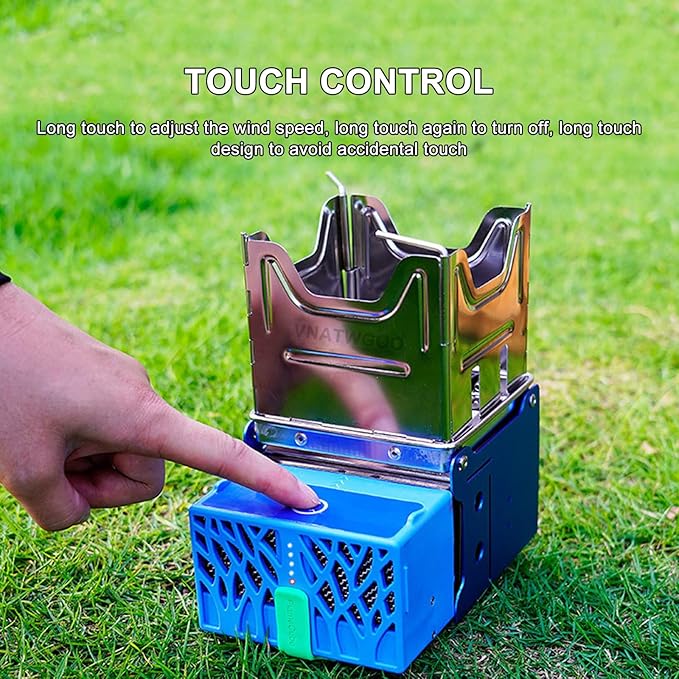 Multi-Fuel Fire-Powered Generator,Portable Charging Camp Stove,with Foldable Design
