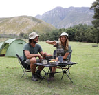 Naturehike FT11 Height Adjustable Camping Table, Ultralight Aluminum Roll Up Table with Carry Bag, Portable Backpacking Camp Table for Hiking Picnic Fishing Beach