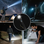 Rechargeable Flashlights High Lumens, Super Bright Tactical Flashlights with 5 Modes & Waterproof, Adjustable Focus Led Flash Lights for Home Camping Emergencies Hiking