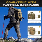 Maelstrom Large Tactical Lunch Box for Men,Insulated Lunch Bag, Leakproof Soft Cooler Bags with Detachable MOLLE Bag,Durable Lunch Tote for Adult Women Work,Picnic,30 Cans/20 L, Khaki