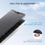 100W Ultra-Thin Flexible Solar Panel 12V, 11BB 23% High-Efficiency ETFE Monocrystalline Panel, 240°Bendable Design for Solar Generator, Power Station, RV, Marine, 5th Wheel, Trailer, Van, SUV