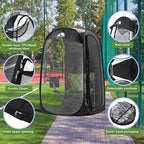 Sports Pod, Kilindeer Pop Up Weather Tent for 1 Person – Portable All-Weather Shelter with Clear TPU Panels, Instant Setup for Outdoor Events, Camping, Hiking, Wind & Rain Protection