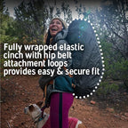 Kelty Asher Day Hiking and Backpacking Pack + Pack Raincover Bundle