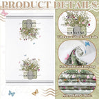 Boyiee Set of 6 Floral Kitchen Towels Wildflower Dish Towels Butterfly Truck Tea Towels 24 x 16 Inches Absorbent Hand Towels Flower Lover Housewarming Gifts for Farmhouse Kitchen Bathroom Decorations