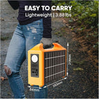 Power Station, 100W Portable Power Station 110V 220V Solar Generator UPS e Bank 24000mAh With Panel For Camping,for Outdoor Camping Home(110V)