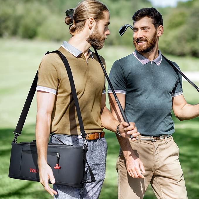 TOURIT Cooler Bag - 6-Can Insulated Sleeve, Small Soft Golf Accessories for Men, Fits Discreetly in Golf Bag