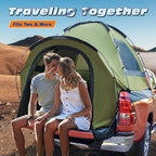 Truck Bed Tent, Waterproof PU3000mm Pickup Truck Tent for Camping Bed, 2-3 Person Sleeping Truck Tent, Portable for Car Camping