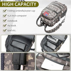 School Backpack for Boys - Camouflage Boys Backpack for Kids Teens Elementary Middle School - Camo Students Bookbag,18″ Bookbag with Usb Charging Port & Key-chain