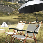 UPF 50+ UV Protection Beach Umbrella with Adjustable Universal Clamp