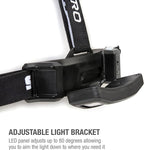 Steelman Pro Slim Profile Motion Activated LED Headlamp with Red LED Night Vision Mode and Rear Safety Flasher