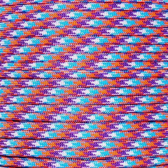 Paracord Planet 550 Paracord – 200+ Colors – Hanks from 10-100 Feet and Spools of 1000 Feet – Great Multi-Use Cord!
