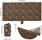 Cartoon Coffee Camping Hammocks with Portabl Carry Bag Hammock for Tree for Camping Travel Accessories