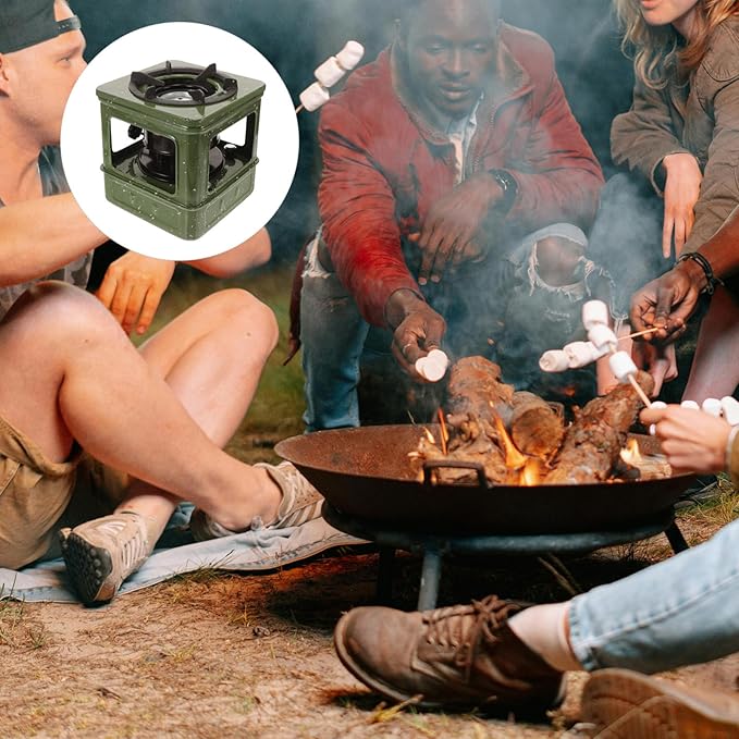Portable Kerosene Stove for Outdoor Cooking 10 Burner Set Lightweight and Reusable for Camping and BBQ 641 Model