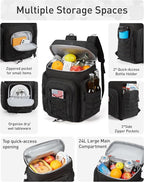 TOURIT 30L (42 Cans) Tactical Cooler Backpack – Military-Grade Insulated Back Pack with 16H Ice Retention, Leakproof Multi-Pocket Cooler Bag for Camping & Hiking, Featuring DIY Hook & Loop Panel
