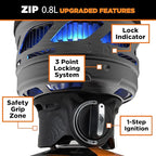 Jetboil Zip 0.8L Portable Fast Boil Stove with Easy-Turn Knob Igniter for Backpacking and Camping, Propane/Isobutane Burner
