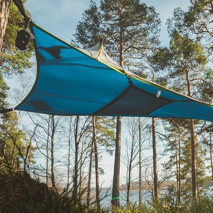 Tentsile UNA V3 Solo Tree Tent Hammock, 1-Person Capacity, Anti-Roll System, Ratchet and Straps Included, Portable Tree House Shelter, Designed in The UK
