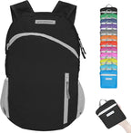 35L Foldable Waterproof Backpack For Outdoor Sports Travel Inside Wet Clothes Compartment Packable For Multiple