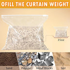 10 Set Outdoor Curtain Weights Upgraded 30 oz High Weighted Sand Bags with 30 Metal Clips for Gazebo Patio Tent Tablecloth 7.5"*8.7"