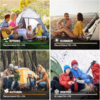 Self-Inflating Sleeping Pad with Foot Pump, 3.1" Thick High-Density Foam Camping Mattress, 4-Season Sleeping Mat with Built-in Pillow & R-Value 9.5, Camping Essentials for Tent Travel Car