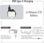 Claymore Capon 80C (Red) - LED Rechargeable Clip-On Cap Headlamp, Lightweight Hat Light for Camping, Running, Emergency & Industrial Use, Waterproof, Hands-Free Sensor, 45 Hours Battery Life.