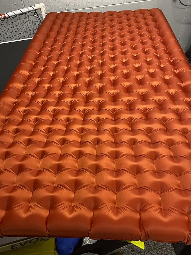 Big Agnes Rapide SL - Insulated Sleeping Pad, Ultralight, All Season Compact Backpacking and Hiking, Pumphouse Sack Included, Orange, 40X72 Double Wide