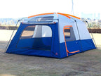 KTT Extra Large Tent 10-12-14 Person(B),Family Cabin Tents,2 Rooms,3 Doors and 3 Windows with Mesh,Straight Wall,Waterproof,Double Layer,Big Tent for Outdoor,Picnic,Camping,Family Gathering