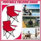 Huwena 10 Pack Folding Camping Chairs Bulk with Cupholder Carry Bags Lightweight Beach Chairs Collapsible Portable Outdoor Lawn Chair for Picnic, Camp, Outside