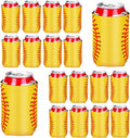 18 Pack Softball Can Cooler Sleeves Beer Drink Can Bottle Cooler Sleeves Cooler Collapsible for Softball Party Birthday Themed Party Decorations Supplies Favors