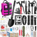 Survival Gear and Equipment with Molle Pouch, for Men Women Camping Outdoor Adventures