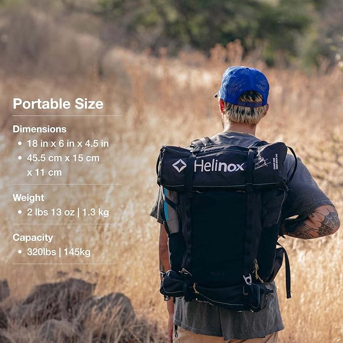 Helinox Chair One Highback (re) High-Performance Camping Chair,2.6lbs, Camping Chairs High Back, Packable, Portable Chair for Backpacking, Camping, Hiking, Travel, Biscay Green