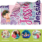 Personalized Toddler Nap Mat for Preschool, Custom Name Kids Sleeping Bag for Daycare, Kindergarten Roll Up Sleeping Mat with Removable Pillow and Soft Blanket, Fun Themes for Boys & Girls