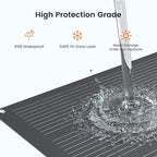 Flexible Solar Panel 400W, 2PCS 24V 200 Watt Solar Panels N Type 10BB Mono Cell 25% High-Efficiency IP68 with Solar Connectors Y Branch Parallel Adapter Cable for Homes RV Camping Boat Curve Surfaces