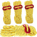Kisangel 4sets Tent Ropes with Buckle Lightweight Outdoor Canopy Fixing Tools for Camping Hiking and Backpacking Reflective Each