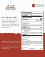 Simple Kitchen Vegetable Beef & Barley Soup Mix - 17 Servings for Family Meal Prep, Vegetarian, Gluten Free, Dehydrated & Freeze Dried Survival Food for Camping Meals & Hiking, Survival Kit, Pack of 4