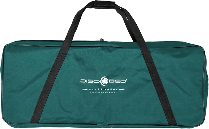 Disc-O-Bed XL Outdoor Modular 1 Person Single Camping Cot Portable Bed with 2 Height Options for Adults, Sleep Solution for Tents, Green