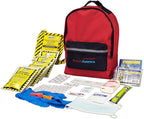 Ready America 70180 72 Hour Emergency Kit, 1-Person, 3-Day Backpack, Includes First Aid Kit, Survival Blanket, Emergency Food Portable Disaster Preparedness Go-Bag for Earthquake, Fire, Flood